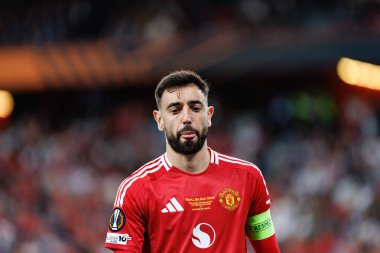 Bruno Fernandes UEFA Avrupa Ligi 2025 final maçında Tottenham Hotspur FC ve Manchester United FC (Maciej Rogowski)