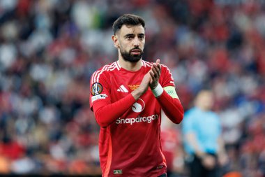 Bruno Fernandes UEFA Avrupa Ligi 2025 final maçında Tottenham Hotspur FC ve Manchester United FC (Maciej Rogowski)