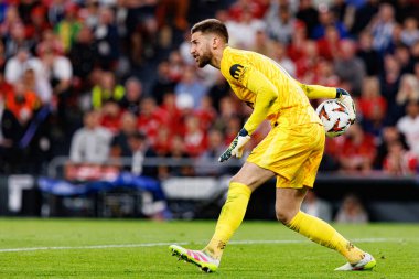 Guglielmo Vicario UEFA Avrupa Ligi 2025 final maçında Tottenham Hotspur FC ve Manchester United FC (Maciej Rogowski)