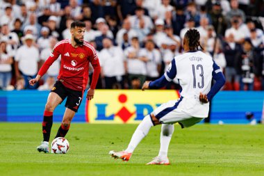 Noussair Mazraoui, UEFA Avrupa Ligi 2025 final maçında Tottenham Hotspur FC ve Manchester United FC (Maciej Rogowski)