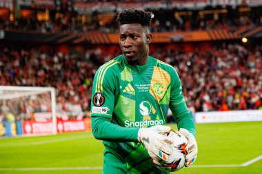 Andre Onana, UEFA Avrupa Ligi 2025 final maçında Tottenham Hotspur FC ve Manchester United FC (Maciej Rogowski)