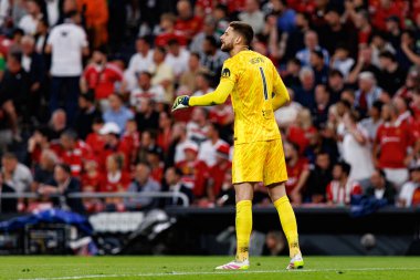 Guglielmo Vicario UEFA Avrupa Ligi 2025 final maçında Tottenham Hotspur FC ve Manchester United FC (Maciej Rogowski)