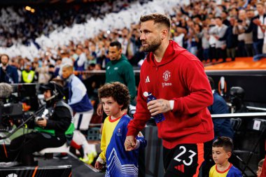 Luke Shaw UEFA Avrupa Ligi 2025 final maçında Tottenham Hotspur FC ve Manchester United FC (Maciej Rogowski)