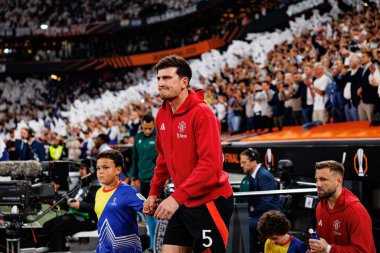 Harry Maguire, Tottenham Hotspur FC ile Manchester United FC (Maciej Rogowski) arasında oynanan UEFA Avrupa Ligi 2025 final maçında görüldü.)