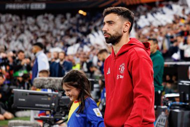 Bruno Fernandes UEFA Avrupa Ligi 2025 final maçında Tottenham Hotspur FC ve Manchester United FC (Maciej Rogowski)