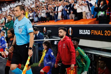 Bruno Fernandes UEFA Avrupa Ligi 2025 final maçında Tottenham Hotspur FC ve Manchester United FC (Maciej Rogowski)