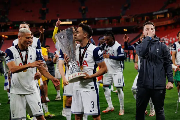 Sergio Reguilon UEFA Avrupa Ligi 2025 final maçında Tottenham Hotspur FC ve Manchester United FC (Maciej Rogowski)