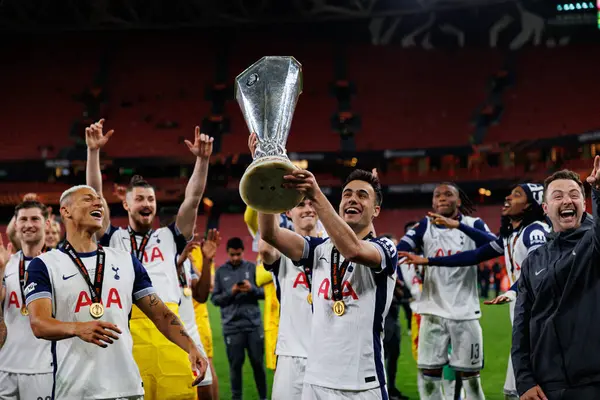Sergio Reguilon UEFA Avrupa Ligi 2025 final maçında Tottenham Hotspur FC ve Manchester United FC (Maciej Rogowski)