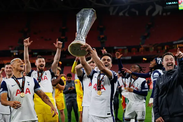 Sergio Reguilon UEFA Avrupa Ligi 2025 final maçında Tottenham Hotspur FC ve Manchester United FC (Maciej Rogowski)