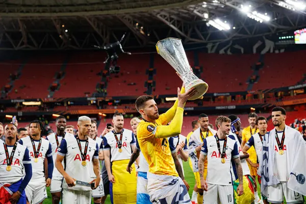 Guglielmo Vicario UEFA Avrupa Ligi 2025 final maçında Tottenham Hotspur FC ve Manchester United FC (Maciej Rogowski)