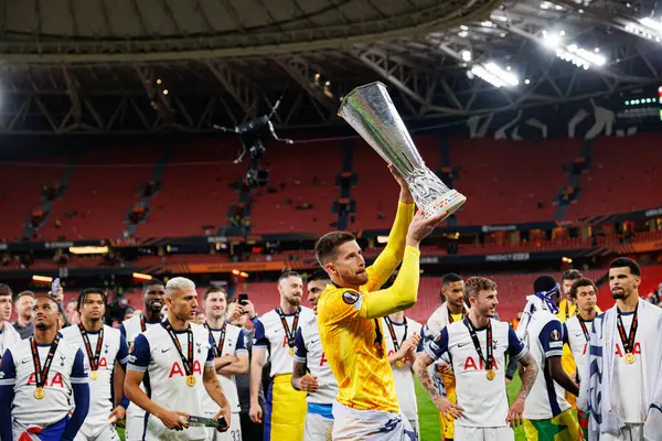 Guglielmo Vicario UEFA Avrupa Ligi 2025 final maçında Tottenham Hotspur FC ve Manchester United FC (Maciej Rogowski)