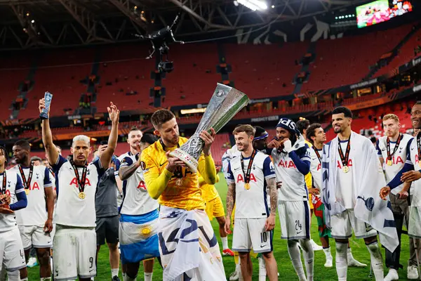 Guglielmo Vicario UEFA Avrupa Ligi 2025 final maçında Tottenham Hotspur FC ve Manchester United FC (Maciej Rogowski)