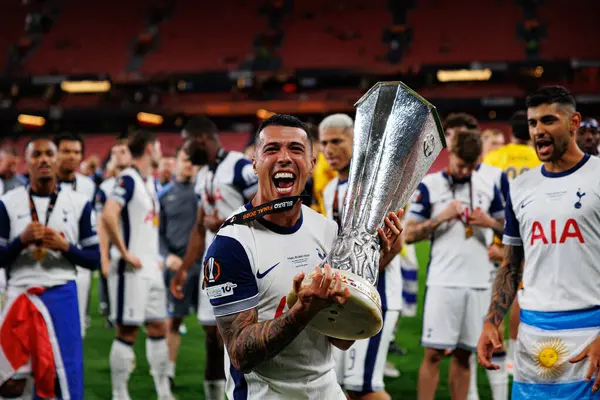 Pedro Porro, UEFA Avrupa Ligi 2025 final maçında Tottenham Hotspur FC ve Manchester United FC (Maciej Rogowski)
