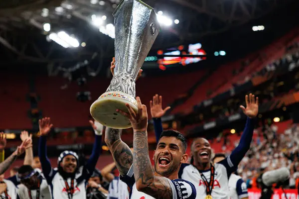 Cristian Romero, UEFA Avrupa Ligi 2025 final maçında Tottenham Hotspur FC ve Manchester United FC (Maciej Rogowski)