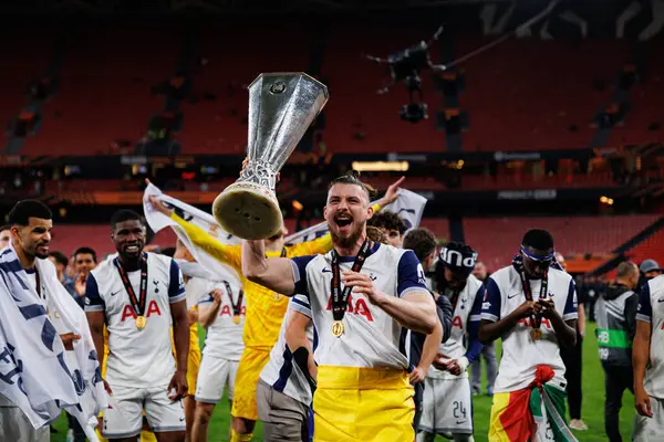 Radu Dragusin UEFA Avrupa Ligi 2025 final maçında Tottenham Hotspur FC ve Manchester United FC (Maciej Rogowski)