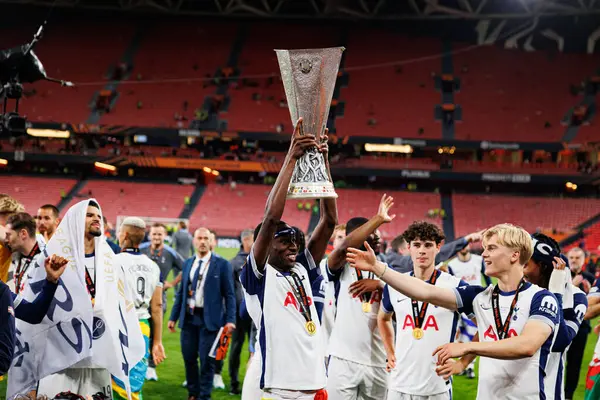Pape Matar Sarr UEFA Avrupa Ligi 2025 final maçında Tottenham Hotspur FC ve Manchester United FC (Maciej Rogowski)