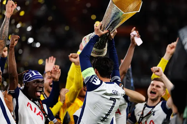 Tottenham takımı UEFA Avrupa Ligi 2025 final maçında Tottenham Hotspur FC ve Manchester United FC (Maciej Rogowski)