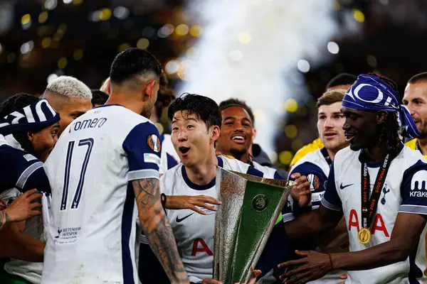 Tottenham takımı UEFA Avrupa Ligi 2025 final maçında Tottenham Hotspur FC ve Manchester United FC (Maciej Rogowski)