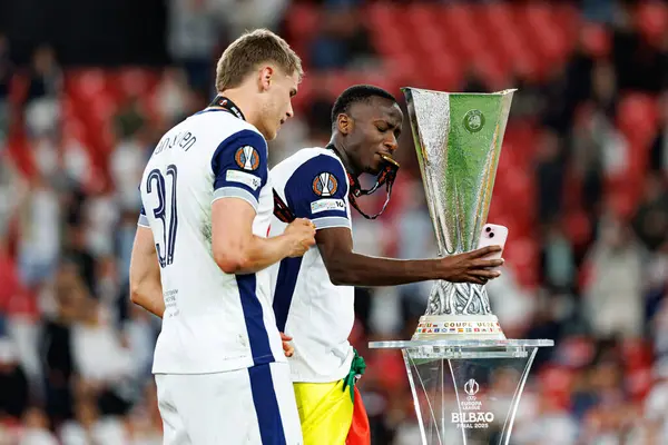 Micky van de Ven UEFA Avrupa Ligi 2025 final maçında Tottenham Hotspur FC ve Manchester United FC (Maciej Rogowski)