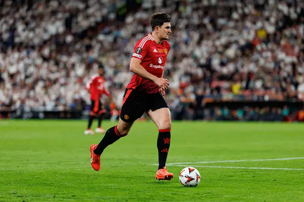 Harry Maguire, Tottenham Hotspur FC ile Manchester United FC (Maciej Rogowski) arasında oynanan UEFA Avrupa Ligi 2025 final maçında görüldü.)