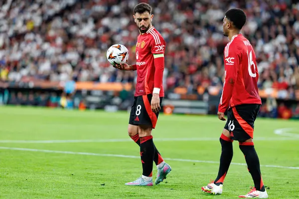 Bruno Fernandes UEFA Avrupa Ligi 2025 final maçında Tottenham Hotspur FC ve Manchester United FC (Maciej Rogowski)