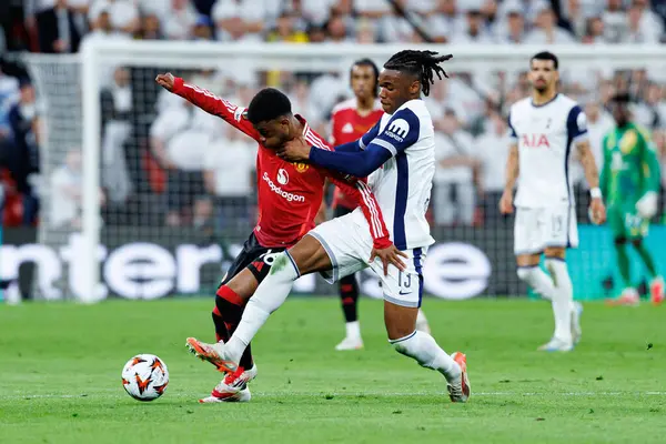 Amad Diallo ve Destiny UEFA Avrupa Ligi 2025 final maçında Tottenham Hotspur FC ile Manchester United FC (Maciej Rogowski)