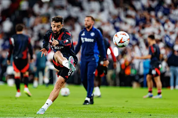 Bruno Fernandes UEFA Avrupa Ligi 2025 final maçında Tottenham Hotspur FC ve Manchester United FC (Maciej Rogowski)