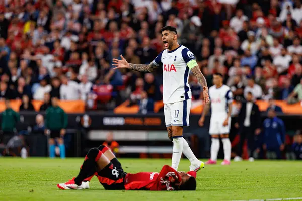 Cristian Romero, UEFA Avrupa Ligi 2025 final maçında Tottenham Hotspur FC ve Manchester United FC (Maciej Rogowski)