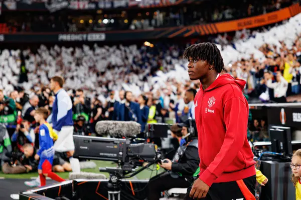 Patrick Dorgu UEFA Avrupa Ligi 2025 final maçında Tottenham Hotspur FC ve Manchester United FC (Maciej Rogowski)