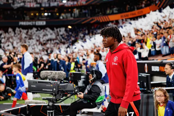 Patrick Dorgu UEFA Avrupa Ligi 2025 final maçında Tottenham Hotspur FC ve Manchester United FC (Maciej Rogowski)