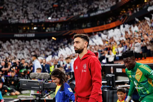 Bruno Fernandes UEFA Avrupa Ligi 2025 final maçında Tottenham Hotspur FC ve Manchester United FC (Maciej Rogowski)