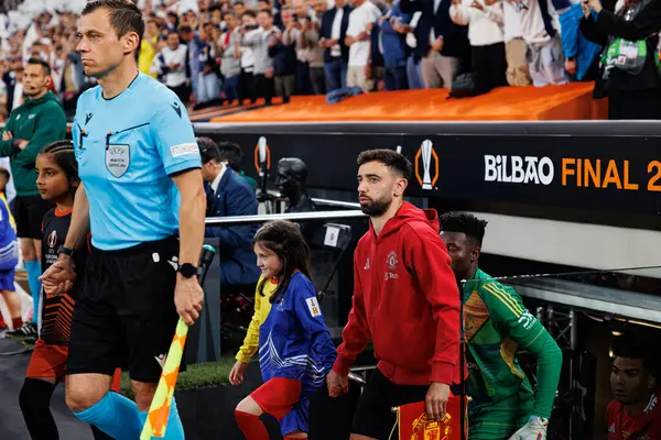 Bruno Fernandes UEFA Avrupa Ligi 2025 final maçında Tottenham Hotspur FC ve Manchester United FC (Maciej Rogowski)