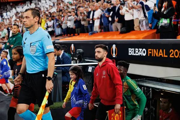 Bruno Fernandes UEFA Avrupa Ligi 2025 final maçında Tottenham Hotspur FC ve Manchester United FC (Maciej Rogowski)