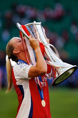 Bethany Mead UEFA Kadınlar Şampiyonlar Ligi 2025 final maçında Estadio Jose Alvalade 'de Arsenal FC ve FC Barcelona arasında görüldü (Maciej Rogowski)