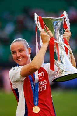 Bethany Mead UEFA Kadınlar Şampiyonlar Ligi 2025 final maçında Estadio Jose Alvalade 'de Arsenal FC ve FC Barcelona arasında görüldü (Maciej Rogowski)