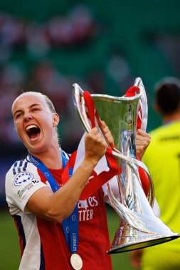 Bethany Mead UEFA Kadınlar Şampiyonlar Ligi 2025 final maçında Estadio Jose Alvalade 'de Arsenal FC ve FC Barcelona arasında görüldü (Maciej Rogowski)