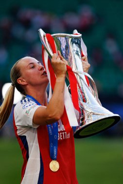 Bethany Mead UEFA Kadınlar Şampiyonlar Ligi 2025 final maçında Estadio Jose Alvalade 'de Arsenal FC ve FC Barcelona arasında görüldü (Maciej Rogowski)