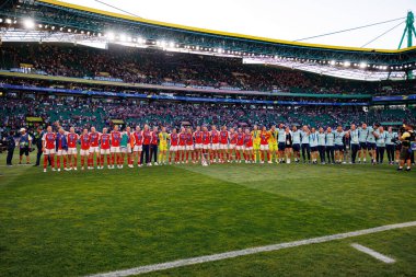 Arsenal 'in oyuncuları UEFA Kadınlar Şampiyonlar Ligi 2025 final maçında Estadio Jose Alvalade' de (Maciej Rogowski) Arsenal FC Barcelona ile FC Barcelona arasında görüldü.)
