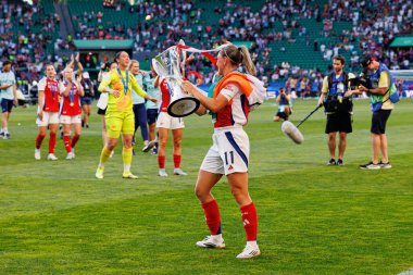 Kate McCabe UEFA Kadınlar Şampiyonlar Ligi 2025 final maçında Estadio Jose Alvalade 'de Arsenal FC ve FC Barcelona arasında görüldü (Maciej Rogowski)