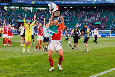 Kate McCabe UEFA Kadınlar Şampiyonlar Ligi 2025 final maçında Estadio Jose Alvalade 'de Arsenal FC ve FC Barcelona arasında görüldü (Maciej Rogowski)