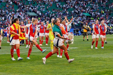 Kate McCabe UEFA Kadınlar Şampiyonlar Ligi 2025 final maçında Estadio Jose Alvalade 'de Arsenal FC ve FC Barcelona arasında görüldü (Maciej Rogowski)
