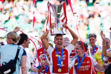 Kate McCabe UEFA Kadınlar Şampiyonlar Ligi 2025 final maçında Estadio Jose Alvalade 'de Arsenal FC ve FC Barcelona arasında görüldü (Maciej Rogowski)