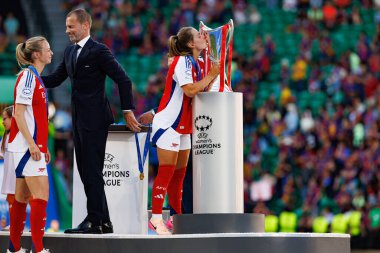  Naoimi Williams UEFA Kadınlar Şampiyonlar Ligi 2025 final maçında Estadio Jose Alvalade 'de Arsenal FC ve FC Barcelona arasında görüldü (Maciej Rogowski)