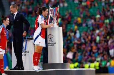 Laia Codina UEFA Kadınlar Şampiyonlar Ligi 2025 final maçında Estadio Jose Alvalade 'de Arsenal FC ve FC Barcelona (Maciej Rogowski) arasında görüldü.)