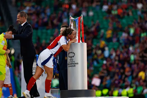 Kate McCabe UEFA Kadınlar Şampiyonlar Ligi 2025 final maçında Estadio Jose Alvalade 'de Arsenal FC ve FC Barcelona arasında görüldü (Maciej Rogowski)