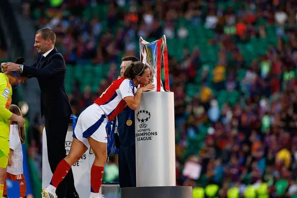 Kate McCabe UEFA Kadınlar Şampiyonlar Ligi 2025 final maçında Estadio Jose Alvalade 'de Arsenal FC ve FC Barcelona arasında görüldü (Maciej Rogowski)