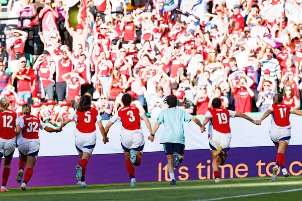 Arsenal 'in oyuncuları UEFA Kadınlar Şampiyonlar Ligi 2025 final maçında Estadio Jose Alvalade' de (Maciej Rogowski) Arsenal FC Barcelona ile FC Barcelona arasında görüldü.)