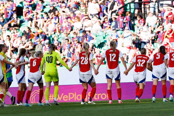 Arsenal 'in oyuncuları UEFA Kadınlar Şampiyonlar Ligi 2025 final maçında Estadio Jose Alvalade' de (Maciej Rogowski) Arsenal FC Barcelona ile FC Barcelona arasında görüldü.)