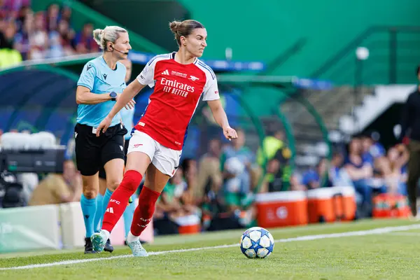 Stephanie Catley UEFA Kadınlar Şampiyonlar Ligi 2025 final maçında Estadio Jose Alvalade 'de Arsenal FC ve FC Barcelona arasında görüldü (Maciej Rogowski)