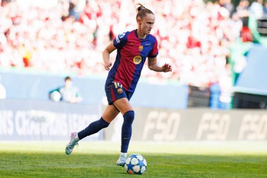 Caroline Graham Hansen UEFA Kadınlar Şampiyonlar Ligi 2025 final maçında Estadio Jose Alvalade 'de Arsenal FC ve FC Barcelona arasında görüldü (Maciej Rogowski)